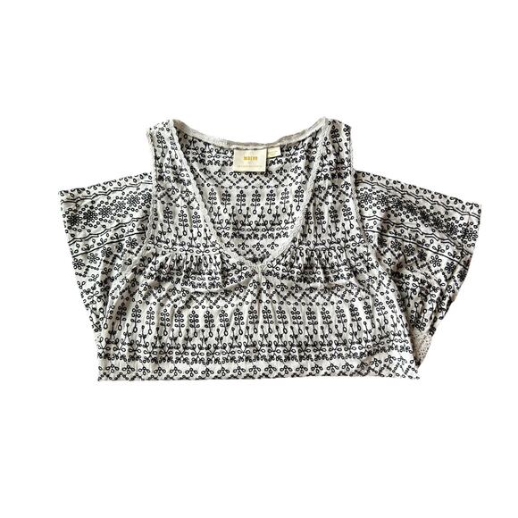 Maeve Anthropologie Cammie Embroidered Eyelet Peplum Tank Top Size M - Picture 10 of 10